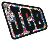 Jcb badge with colour - badge, jdm