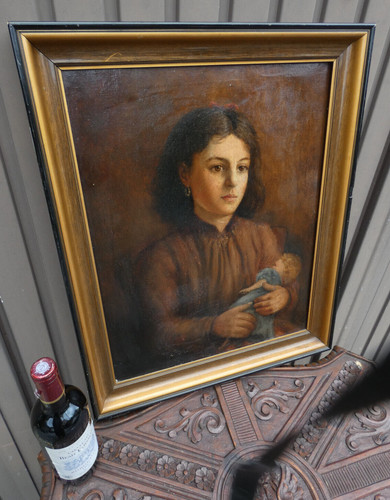 Antique 1900 flanders school - flanders,