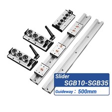 Built-In Dual-Axis Linear Rail Guide and Lock sliders SGB10-SGB35 3/4/5 Wheel