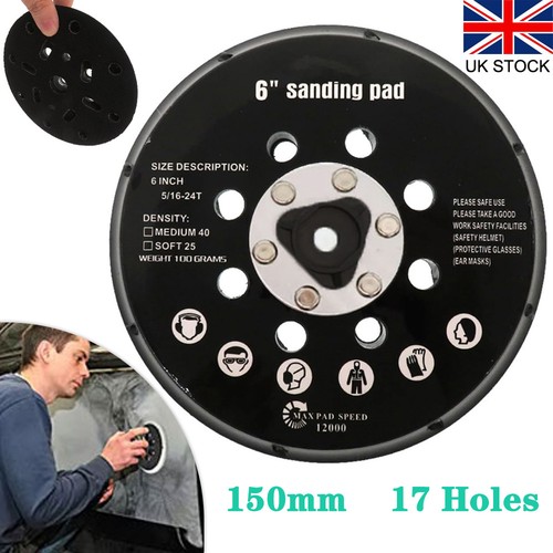 150mm orbital sander disc - 6",