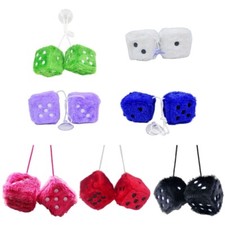 1 Pair Plush Dice for Car