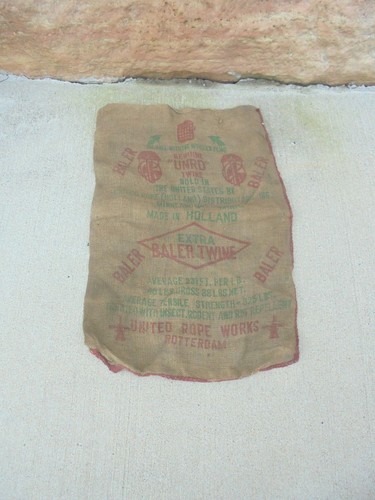 Burlap sack baler - burlap,