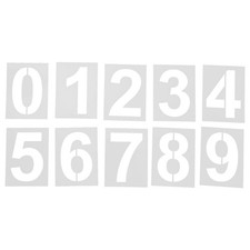  10 Pcs Door Number Template Stencil Numbers Large Stencils Craft