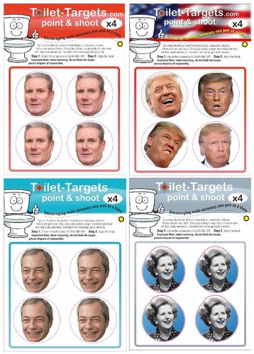 Toilet targets 4cm vinyl - toilet,
