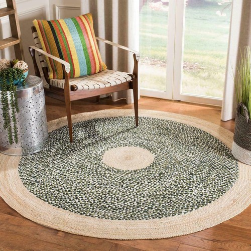 Cotton round jute - jute, rug
