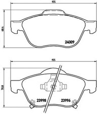 FRONT BRAKE PAD SET DISC BRAKE