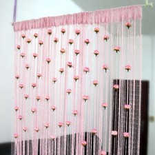 String Curtain Panels Door Fly Screen Room Divider Net Hanging Beaded Curtains