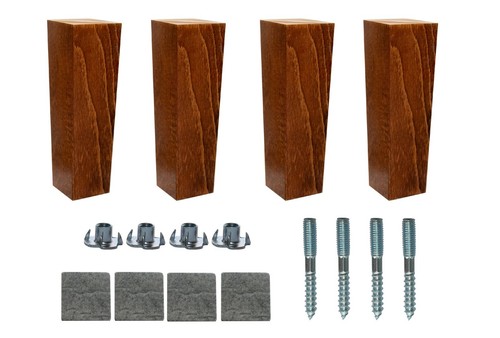 Wooden furniture square - wooden, 6''