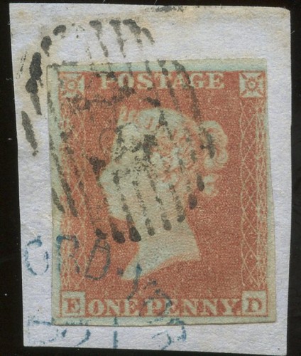Penny red imperforates - penny,