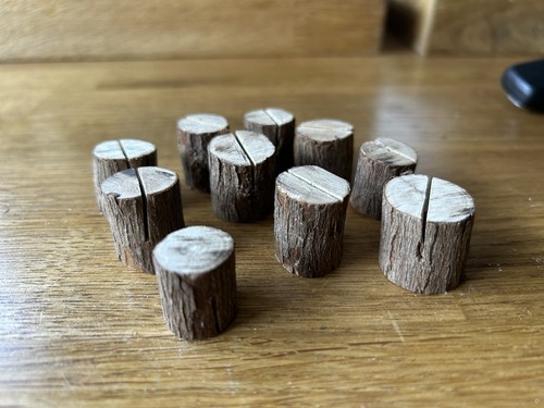 10x rustic wooden place - place, card