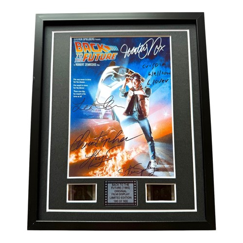 Back the future signed film - to,