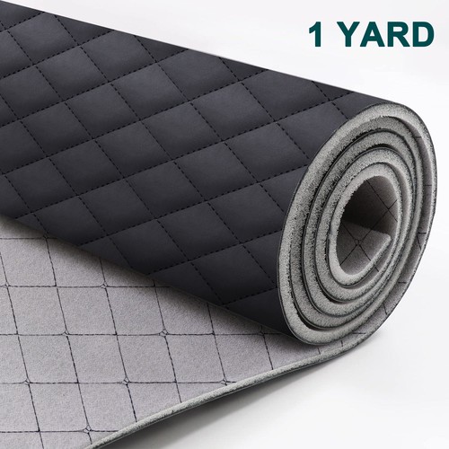 Black quilted nappa - 64", pu
