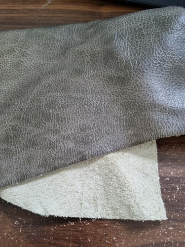 Grey crest leather off cuts
