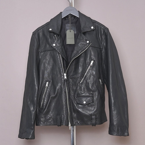 All saints leather jacket mens - saints,