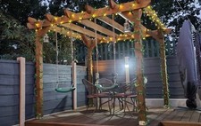 HEAVY DUTY WOODEN PERGOLA KIT , GARDEN PATIO (HEIGHT 2.1M , 2.4M ,2.7M )