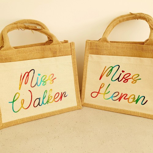 Personalised jute teacher - personalised,