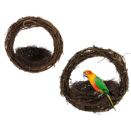 Straw bird basket nest - basket,