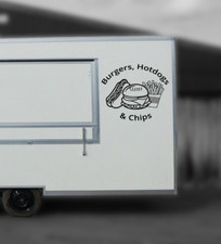 Burgers hot dogs and chips