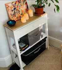 French Console Table Vintage Hallway Furniture Narrow Shabby Chic Shelf Drawers