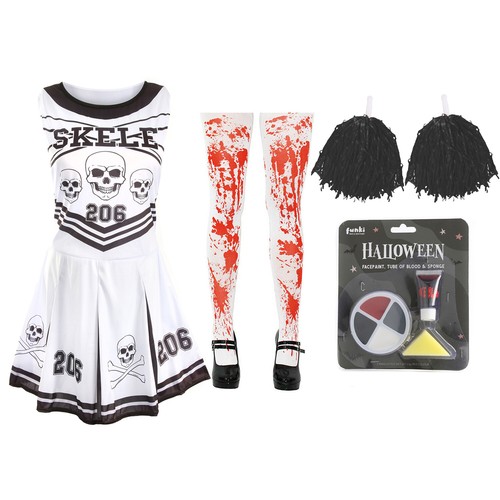 Ladies skeleton cheerleader - ladies,