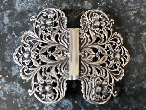 Solid silver nurses belt - solid,