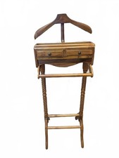 Solid wood. Antique Gentleman's Valet Stand, 2 drawers, COLLECTION ONLY EXETER