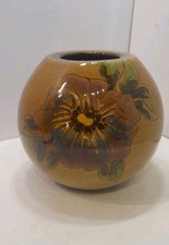 Orb Vase With Floral Design