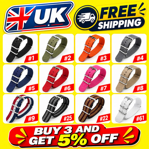 Nato watch strap - strap, nylon