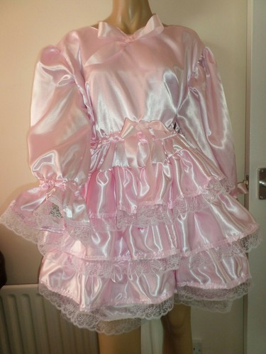 Adult baby sissy pink satin - baby,