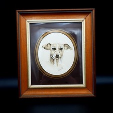 Signed Watercolour Dog Whippet