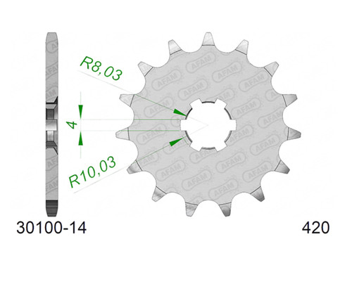 420 teeth step - sprocket, for