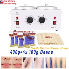 Professional Double Pot Wax Warmer Heater Hair Removal Machine Salon Beauty Tool