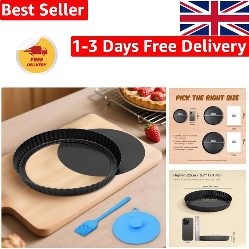 Stylish flan tins with loose - tins,