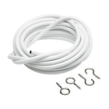 Quality Curtain Wire Window Cord Cable FREE HOOKS & EYES - 1m 2m 3m 5m 10m 30m