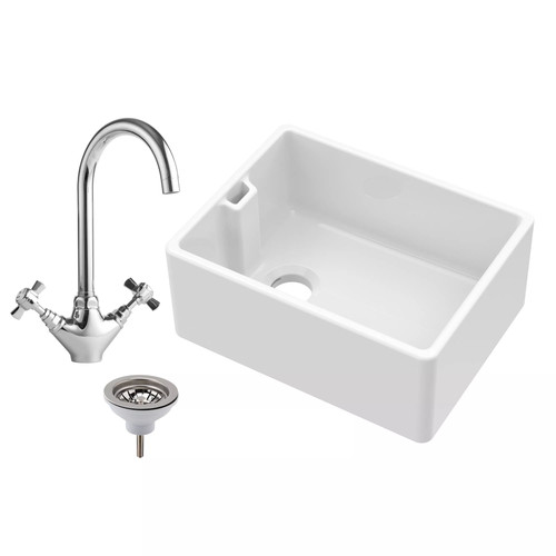 Fireclay 595mm bowl belfast - 1,