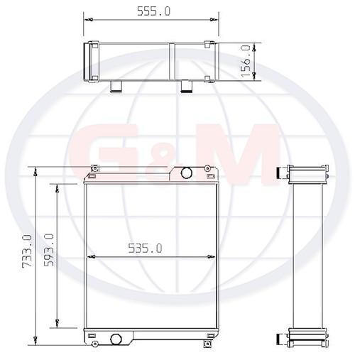 Radiator for jcb - jcb, loadall