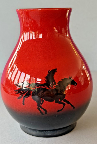 Vintage sylvac flambe - vintage, red