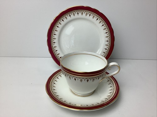 Aynsley china durham red wavy - aynsley,