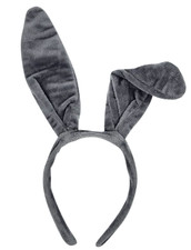 Grey Rabbit Ears Hare Headband Fancy Dress Costume Accessory Easter Bunny