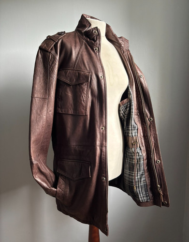 John rocha leather - leather, coat
