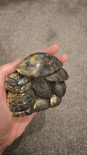 Labradorite owl and - labradorite,