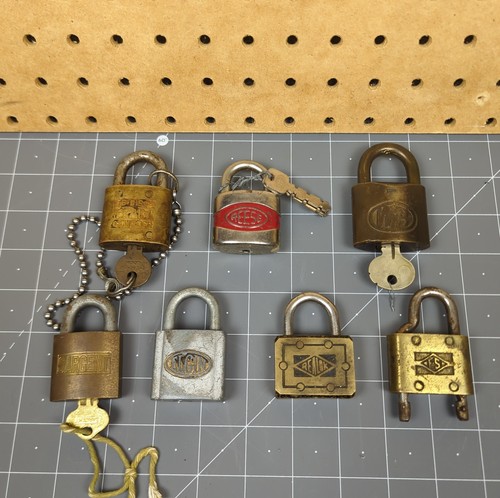 Vintage antique padlock lot - vintage,