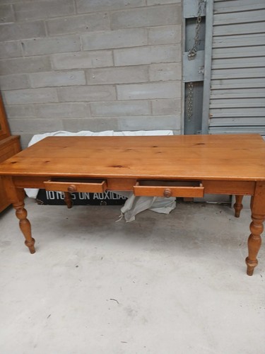 Solid pine farmhouse table - pine,