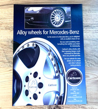 CARLSSON MERCEDES -  FRAMEABLE COLLECTIBLE ORIGINAL CLASSIC CAR ADVERT