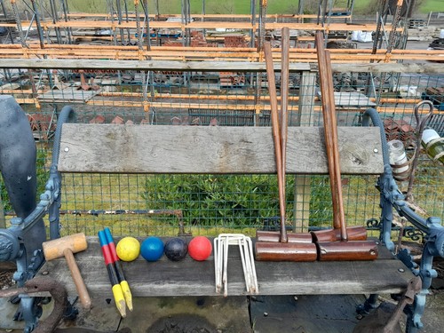 Antique edwardian croquet set - antique,
