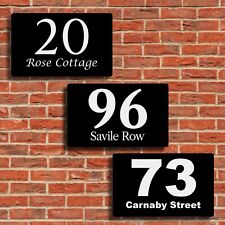 Personalised Metal House Number Plaques Custom Door Numbers Address Signs Plate