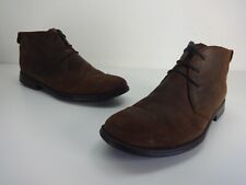 Womens Boots Size 7 UK CAMPER Brown Suede Leather Lace Up Flat Ladies Ankle