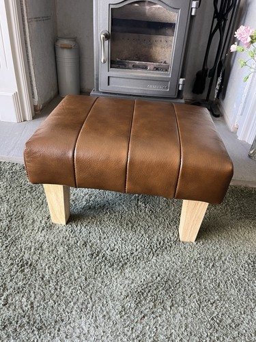 Footstool small brown - footstool,