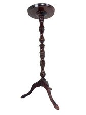 Vintage Mahogany Plant Lamp