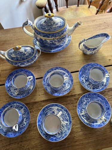 Edwardian spode two temples - spode,